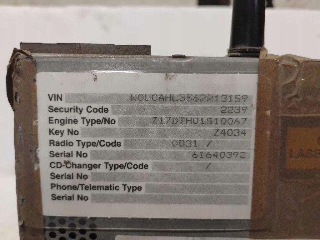 фото №7, Радио cd opel astra 13204082