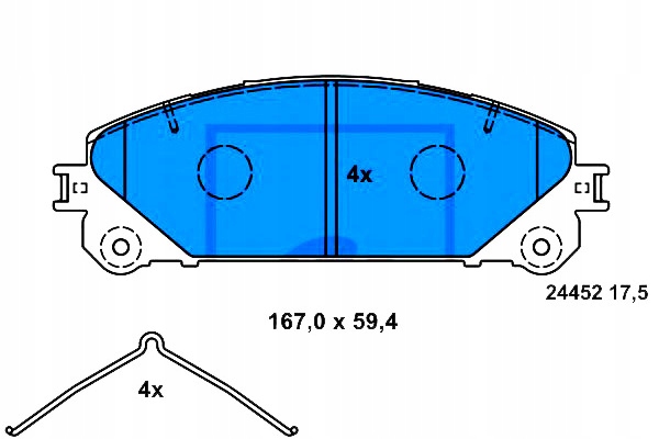 фото №2, Гальмівні колодки гальмівні lexus es nx rx toyota camry highl