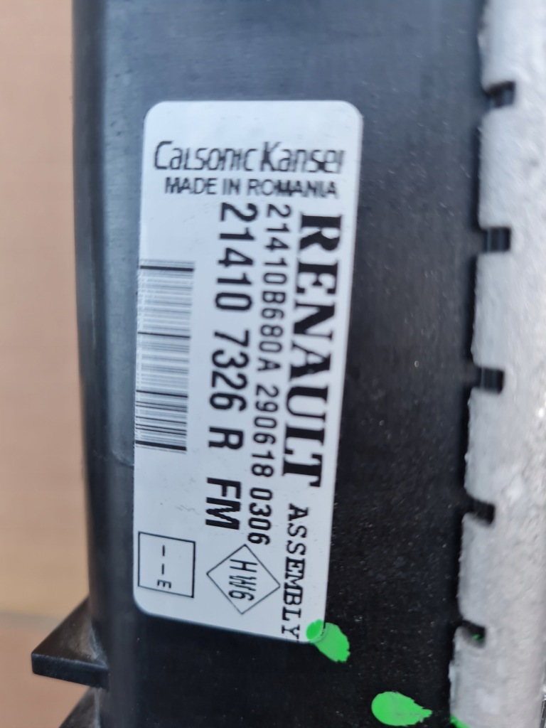 Clio captur 1.2 tce радіатор води кондиціонер корпус Доставка