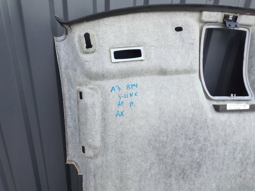 фото №11, Потолок 8p4867505a audi a3 8p lift s-line sportback 5 дверь оригинал