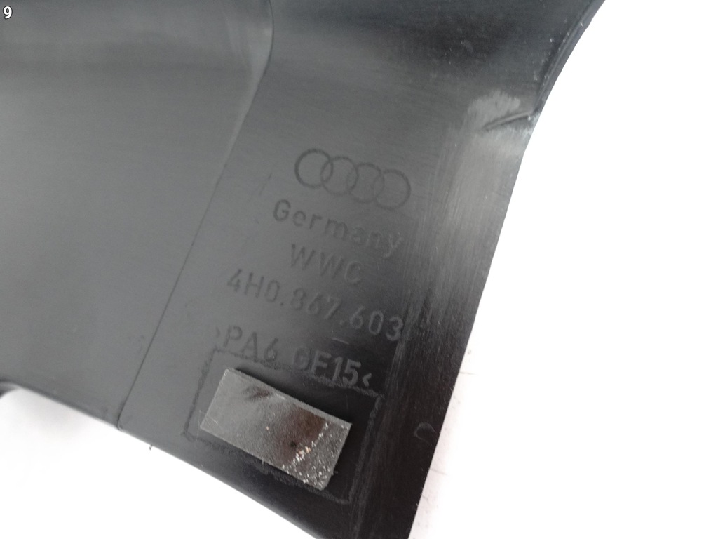 фото №10, Audi s8 a8 4h0 d4 09-17 рамка молдинг шторка сонцезахисна двері задня qbc