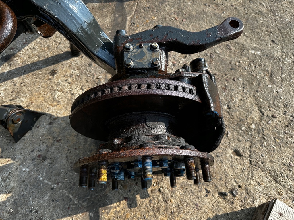 фото №12, Oś передняя балка ступица рессора поворотный кулак stralis