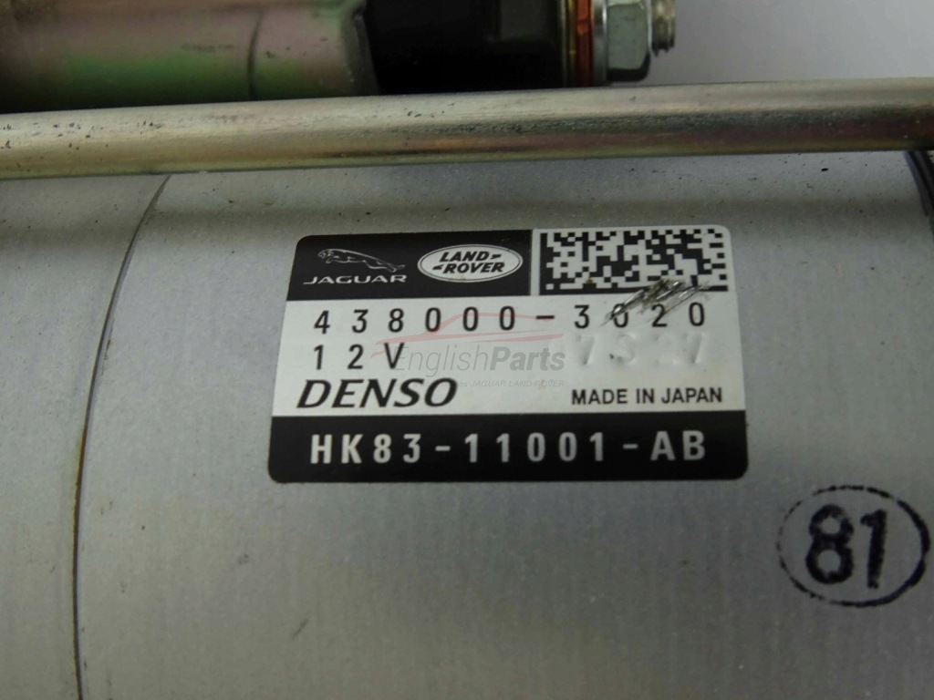 Оригінальний стартер sterter двигун jaguar f-pace 3.0d hk8311001ac t4a6971 Зі Шроту