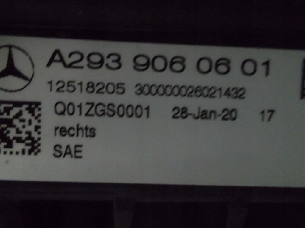 фото №10, Mercedes eqc 293 w293 лампы led фары usa amerykańskie nowe с модулями