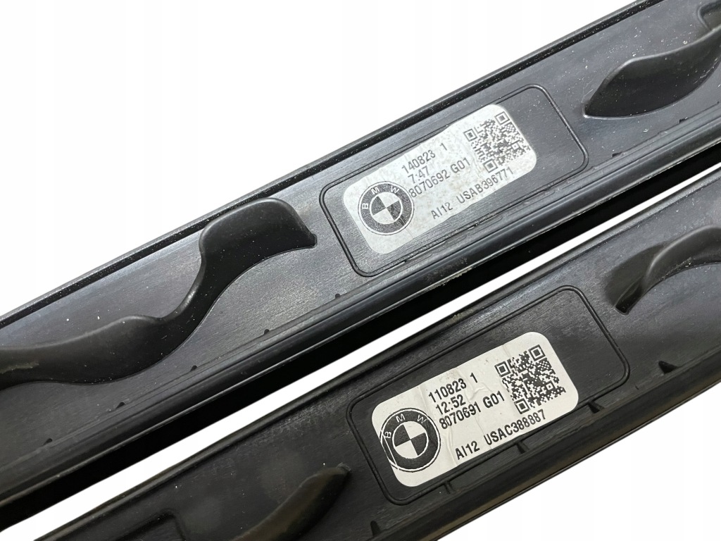 Рейлинги кровельные левое  + правый  shadow line чёрный блеск bmw x3 g01 lci Киев