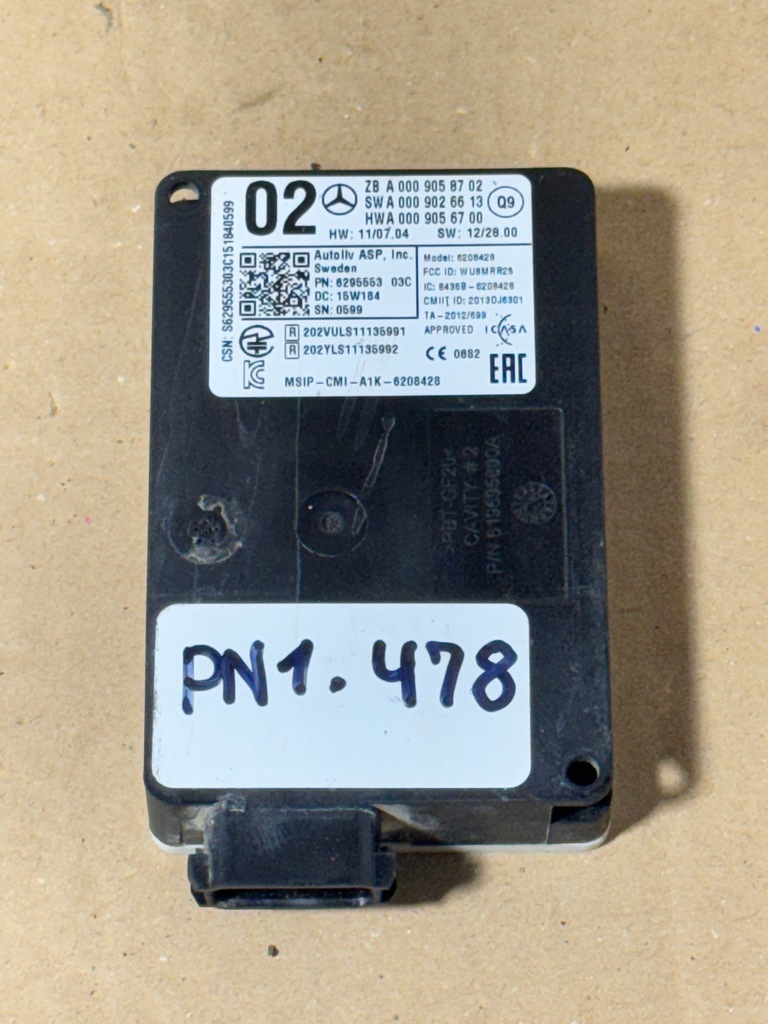 фото №1, Модуль радар distronic mercedes-benz w212 w205 a0009058702