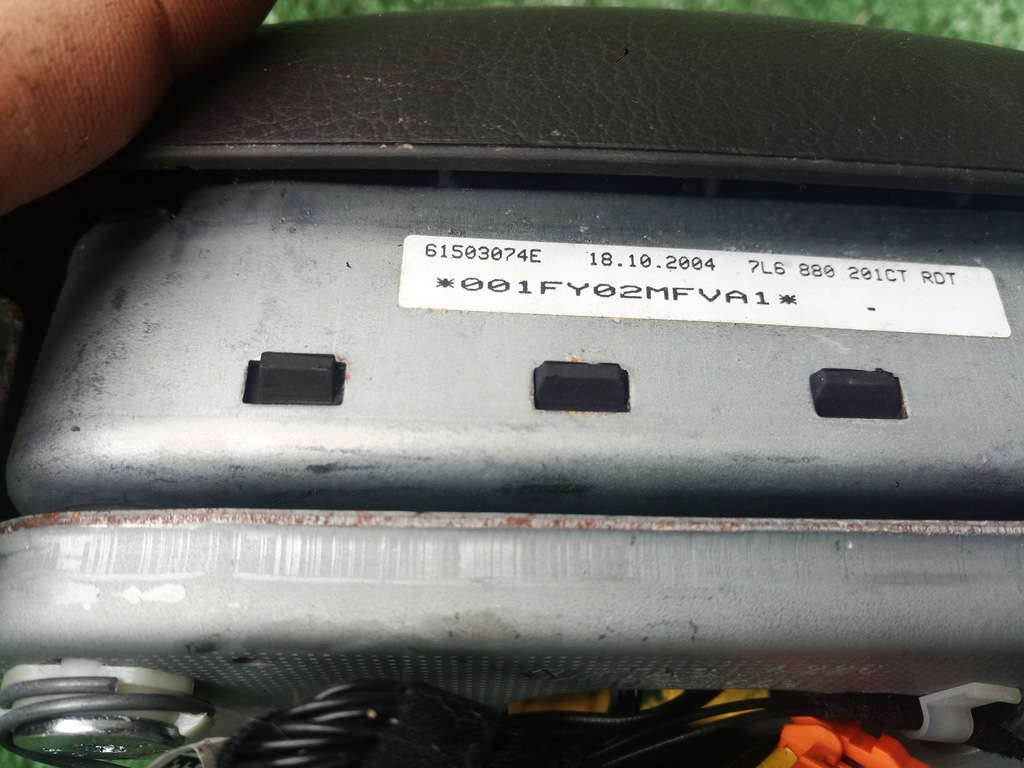 фото №7, Подушка безпеки подушка водія коричнева czarna vw touareg