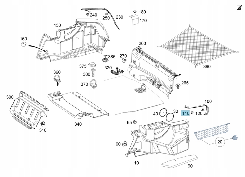 фото №2, Оригінальна кліпса оббивочний mercedes a0009918698