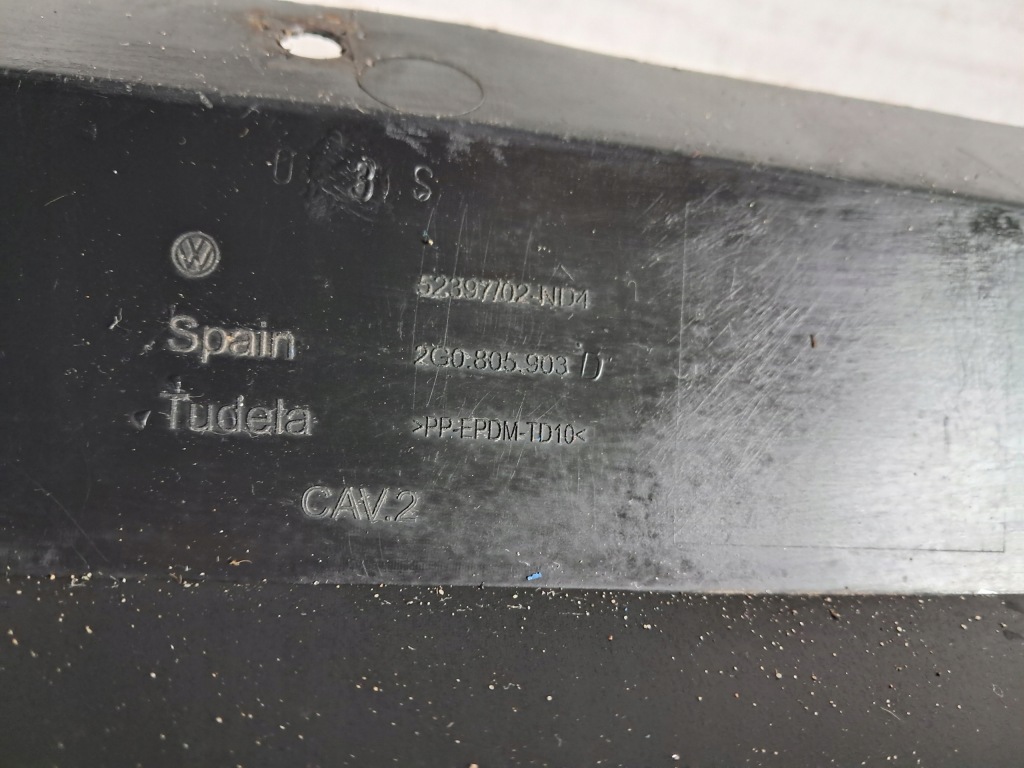 фото №12, Vw polo vi 2g захист плита екран pod бампер перед 2g0805903d