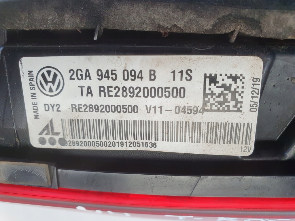 фото №2, Vw t-roc задняя задняя лампа левая левый задняя led 2ga945094b