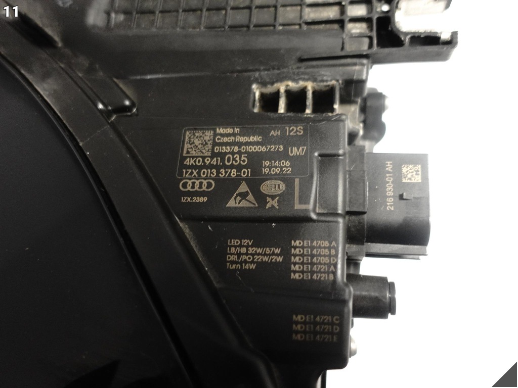 фото №12, Audi a6 s6 c8 4k0 18-25 лампа фара matrix full led ліва перед europa