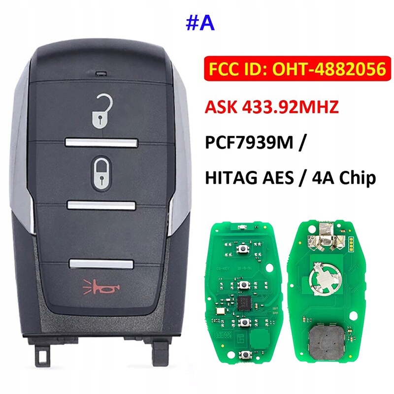 фото №1, Dla dodge ram 1500 pickup 2019-2020 433.92mhz pcf7