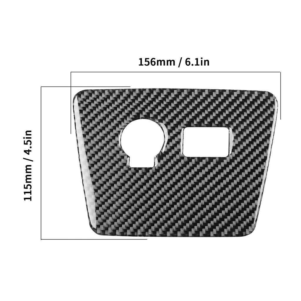 фото №14, Наклейка na крышка панель прикуривателя отделка с волокна угольный декор
