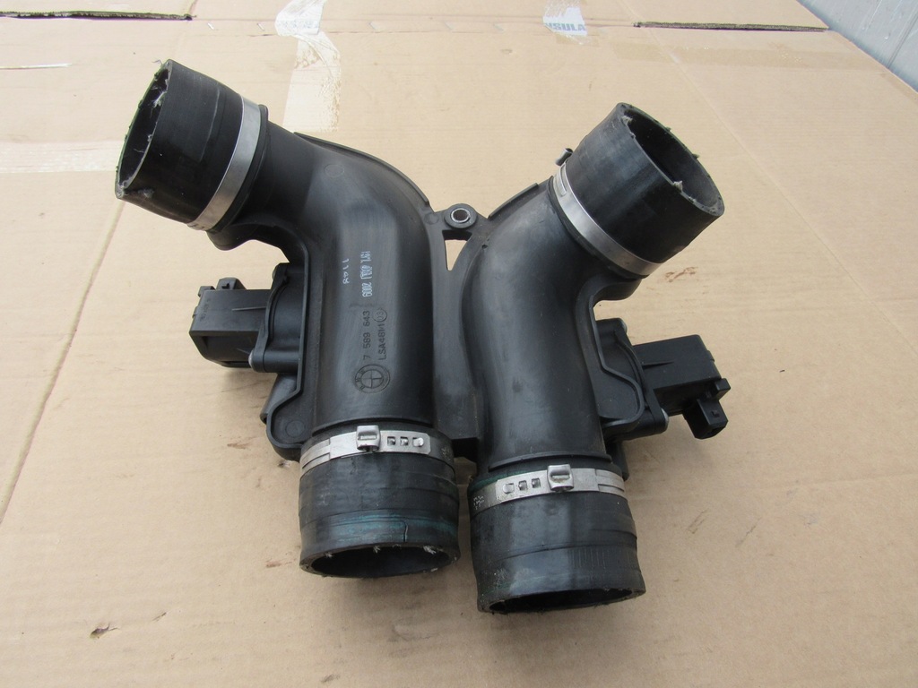 фото №1, Bmw x5m e70 x6m e71 труба повітрозабірник турбіни клапан 7589643