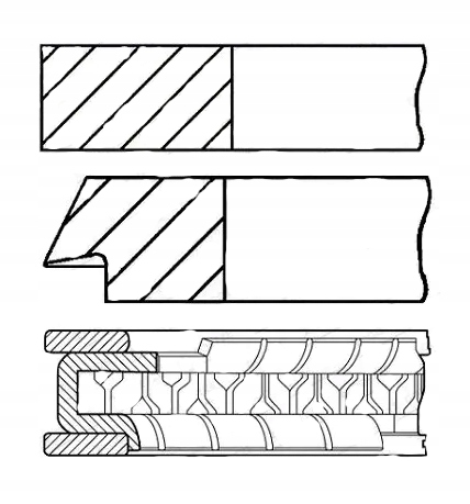 фото №1, Набір кілець поршня 08-446500-00 goetze двигун