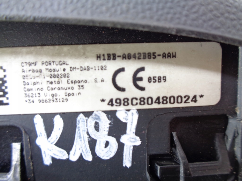 фото №8, Ford fiesta mk8 подушка безпеки водія подушка