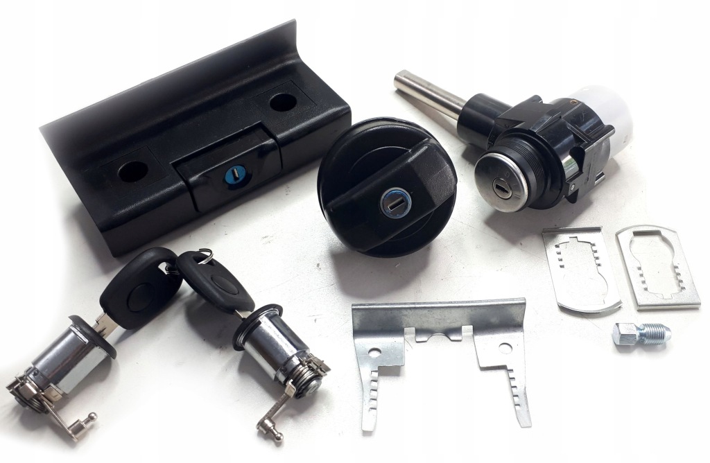 фото №4, Набор замки дверь + замок зажигания skoda felicia