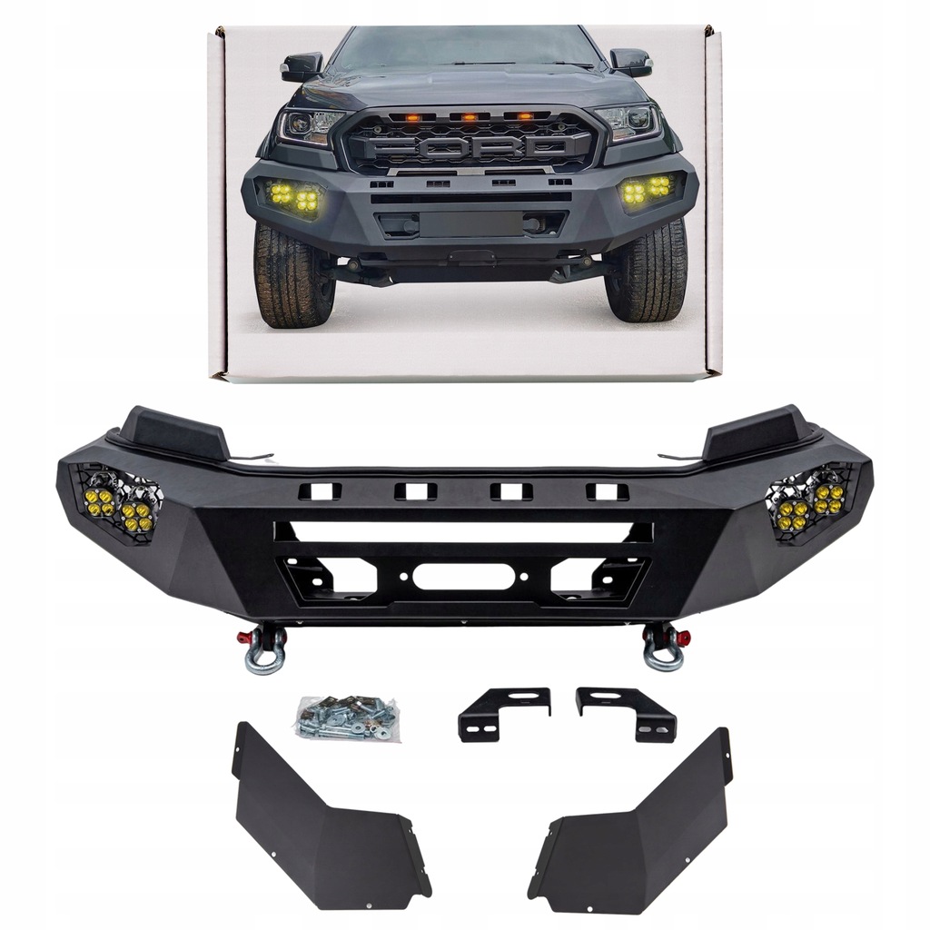 фото №1, Ford ranger t7 2016-2018 бампер передній з led