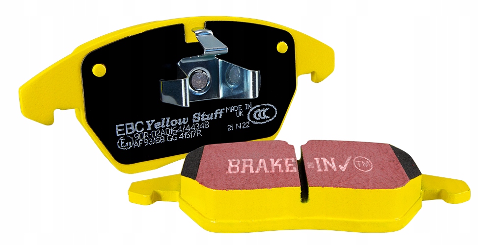 фото №1, Спортивные тормозные колодки ebc yellowstuff dp4833r - перед