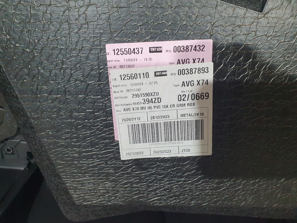 фото №10, Оббивка обшивка двері лівий перед citroen ds7 lift 2024 org 98459394zd