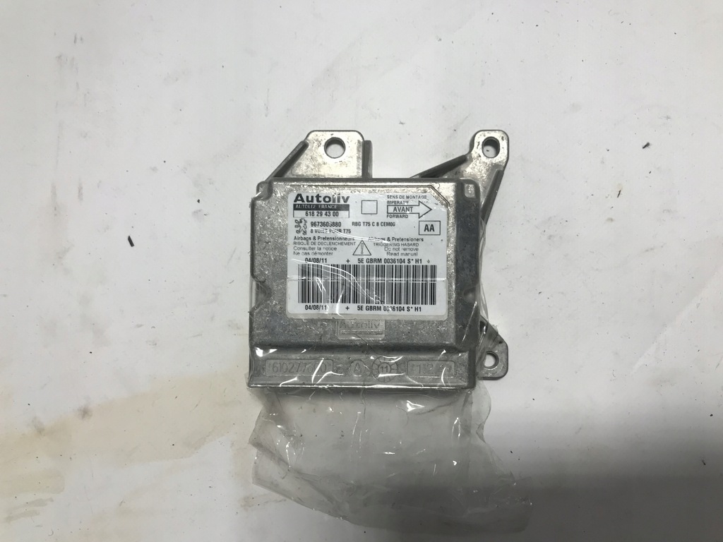 фото №1, Модуль датчик подушок подушка безпеки peugeot оригінальний номер 9673605880