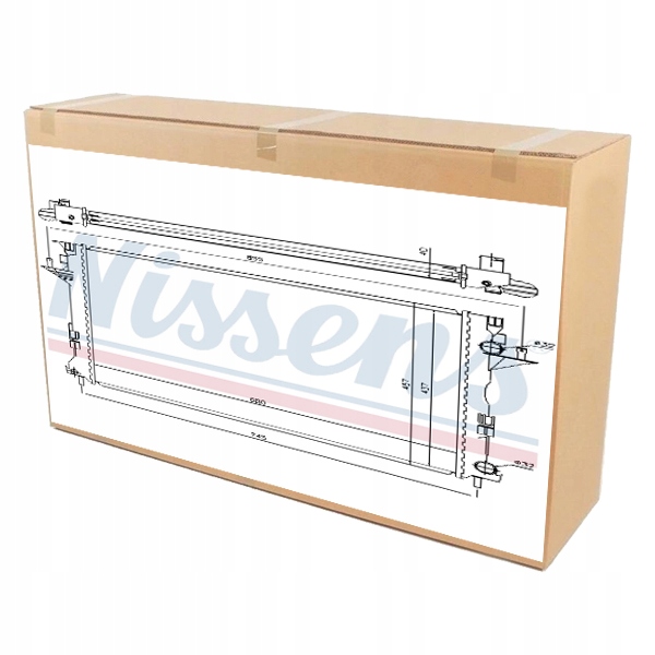 фото №1, Nissens 63771 радиатор, система охлаждение двигателя