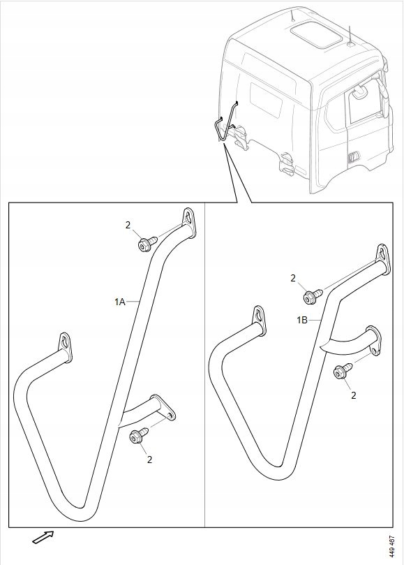 фото №3, Кронштейн закабінний ручка поручень scania r s p g ngs ngt 2771401 b-b