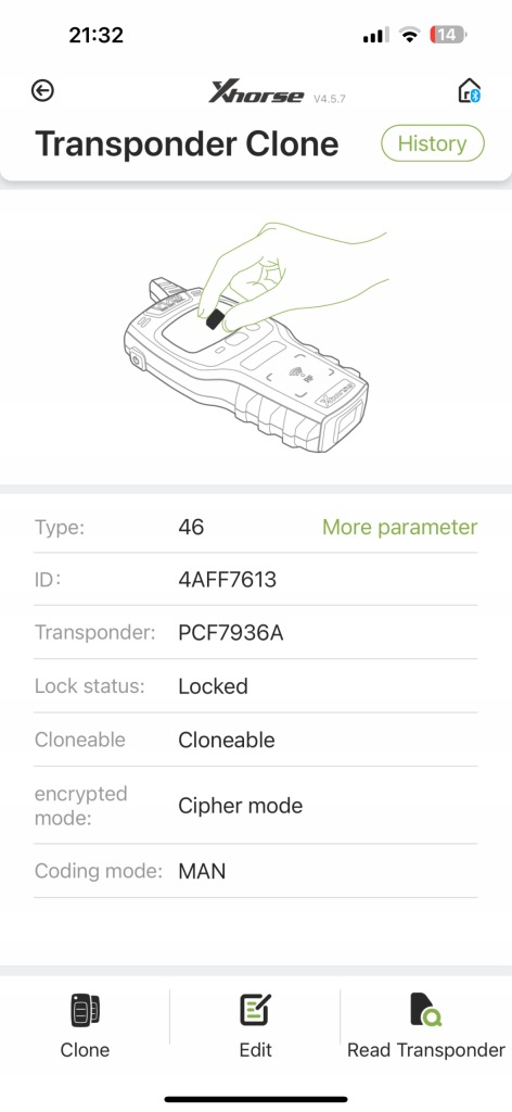 фото №7, Ключ ключ pilot smartkey keyless hyundai i30 iii id:46 pcf7936