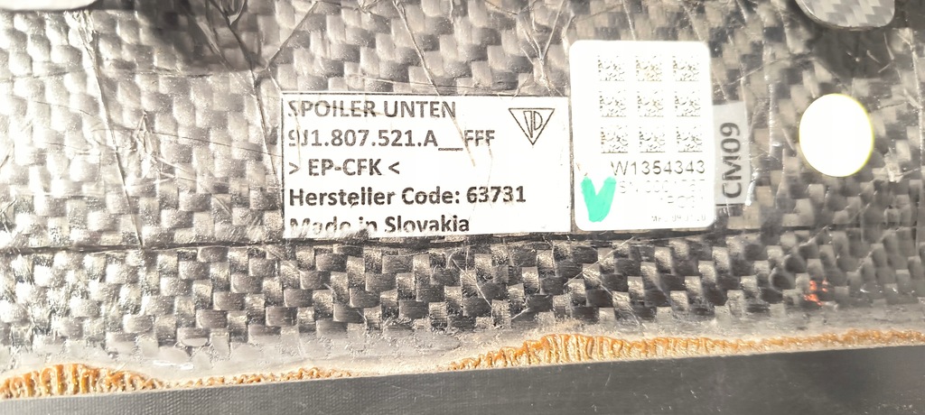 фото №12, Карбон дифузор бампера задня porsche taycan 9j1