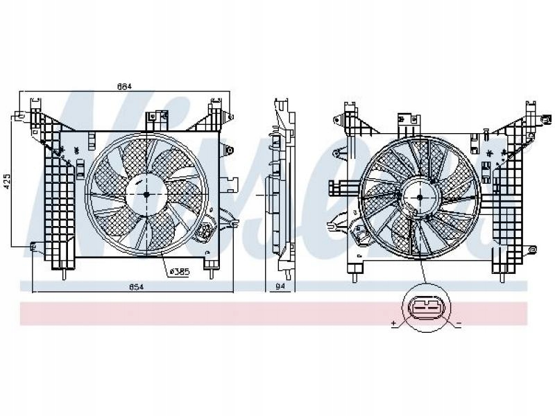 фото №1, Nissens 85891 вентилятор, охолодження двигуна