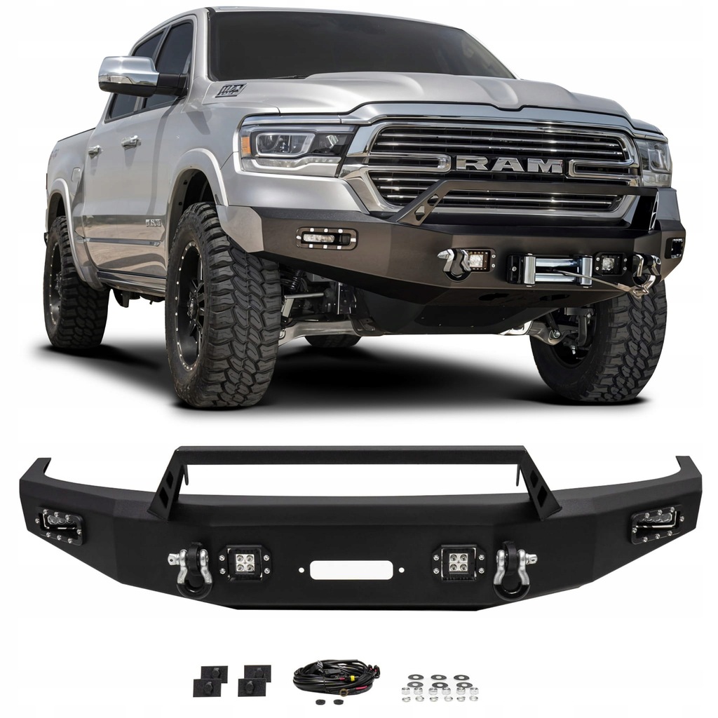 фото №1, Бампер передний с led dodge ram 1500 2019-2021