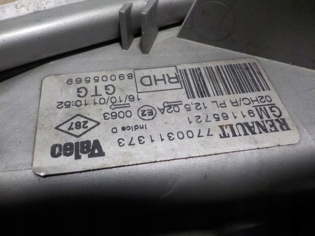 фото №6, Лампа лівий перед renault kangoo 1.5dci 57km 2003r