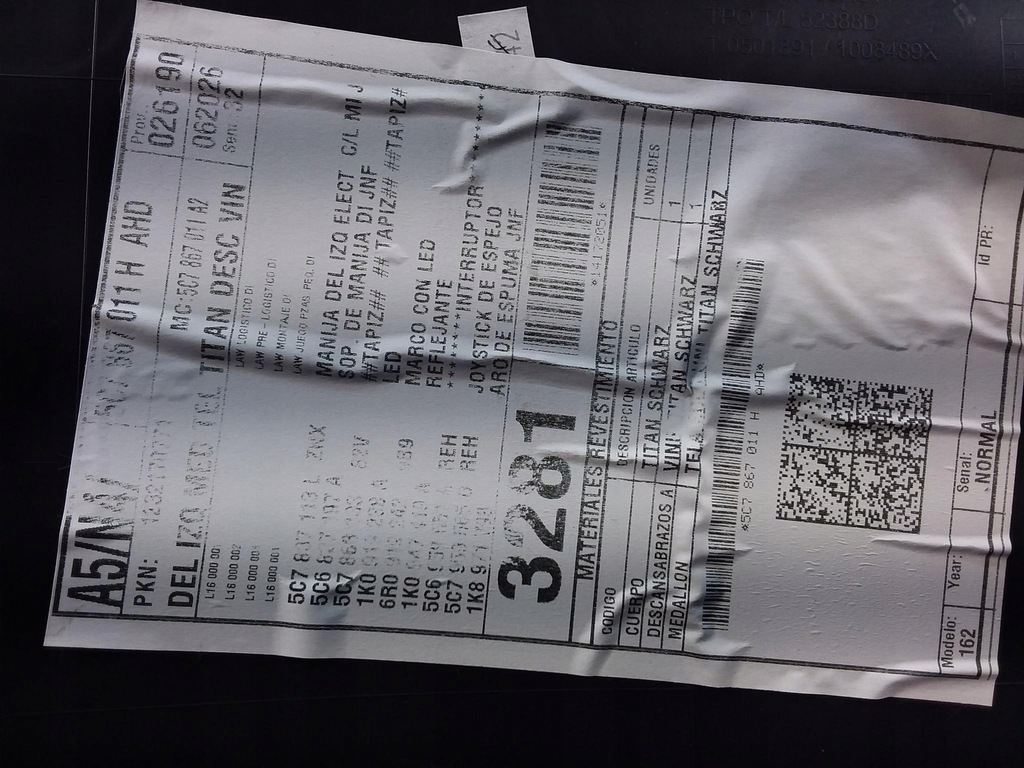 фото №4, Vw jetta vi оббивка двері перед ліва обшивка