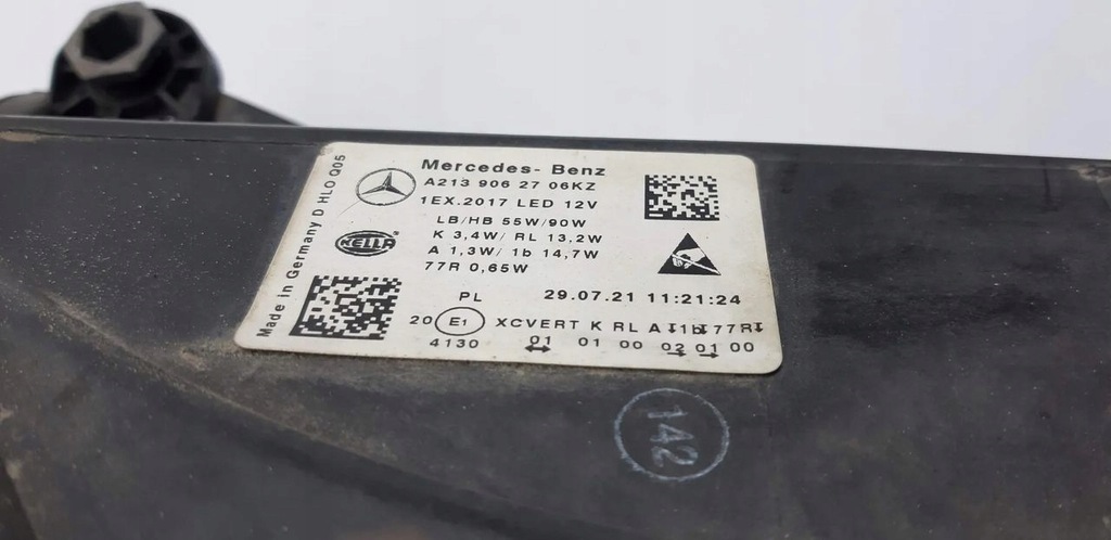 фото №11, Лампа лівий перед a2139062706 mercedes w213