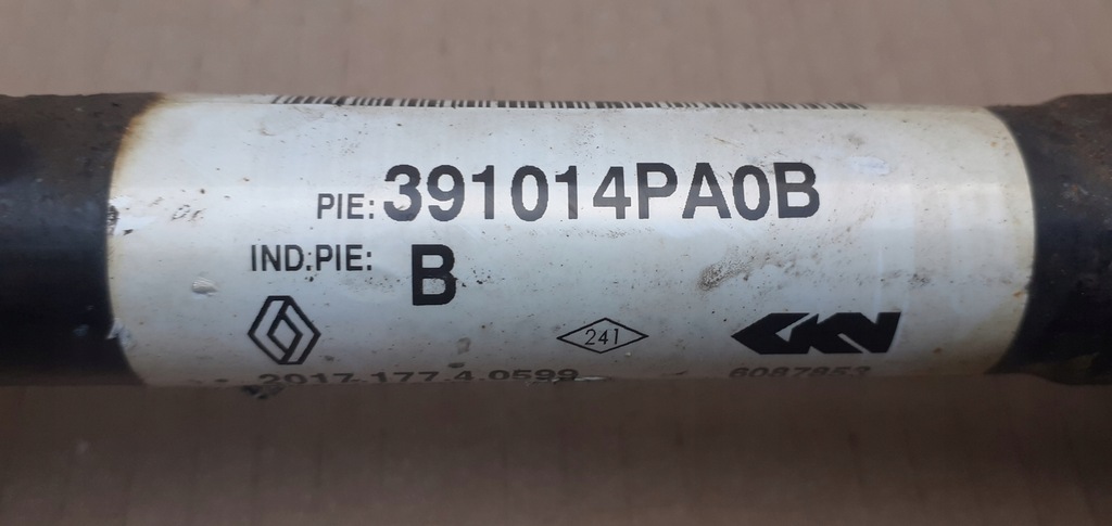фото №4, Приводной вал левая renault kadjar 391014pa0b оригинал