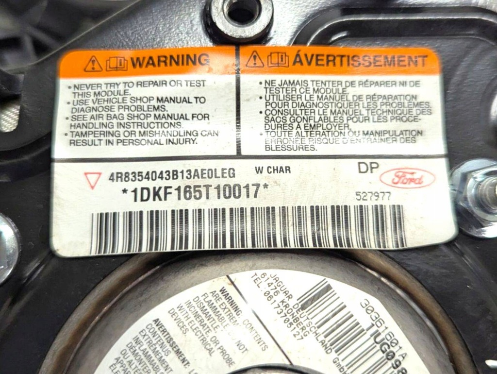 фото №7, Подушка воздушная руля jaguar s-type facelift x200 2006 4r8354043b