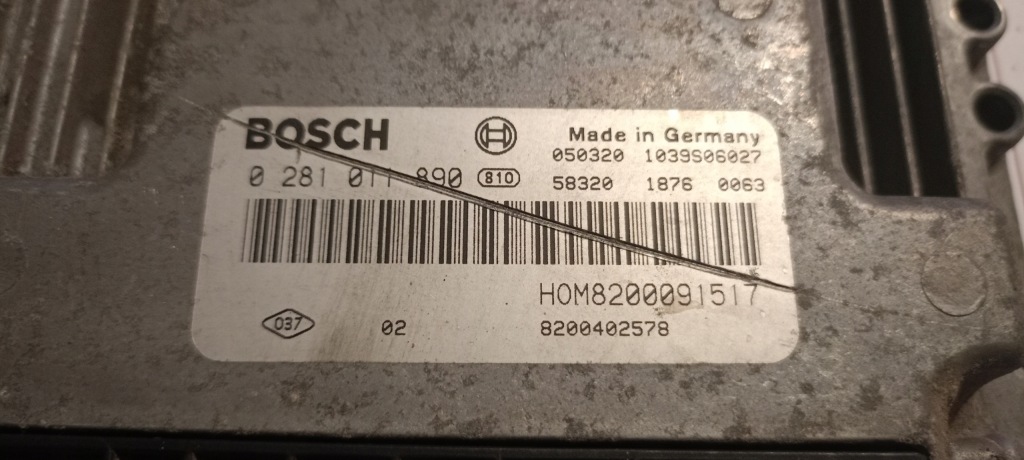 фото №3, Блок керування 0281011890 renault trafic vivaro 8200402578