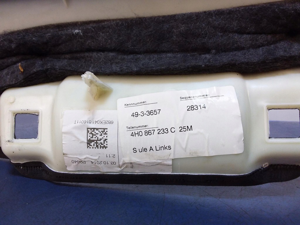 фото №7, Audi a8 d4 обшивка стійка перед лівий alcantara