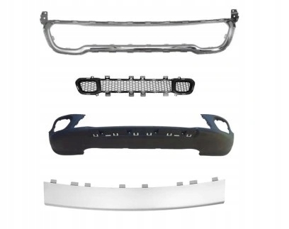 фото №1, Jeep cherokee kl 14- рамка хром +решітка + бампер нижній спойлер перед