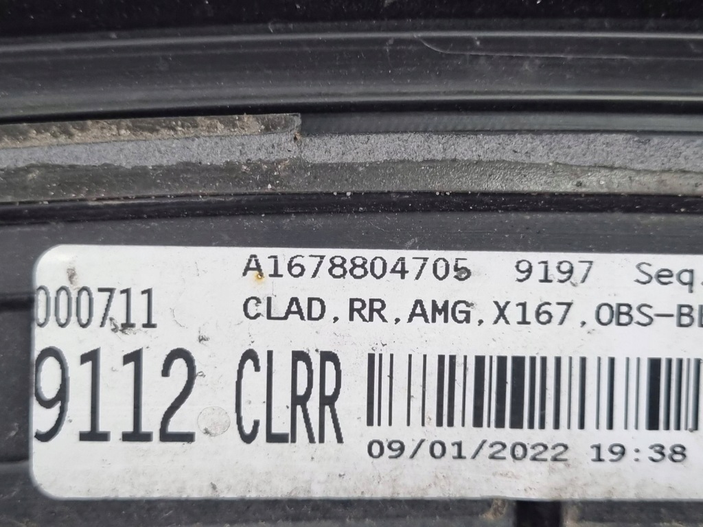 фото №8, Mercedes-benz gls x167 2022 задняя сторона правая молдинг заднего крыла