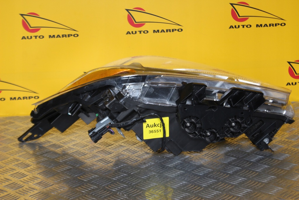 фото №10, Nissan murano z52 2015- фара лампа звичайна лінзована r czarna usa