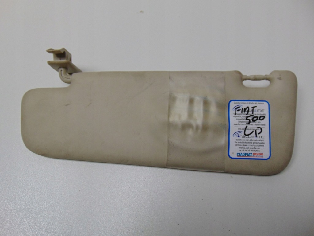 фото №1, Защита солнцезащитная козырёк левый fiat 500 2007-