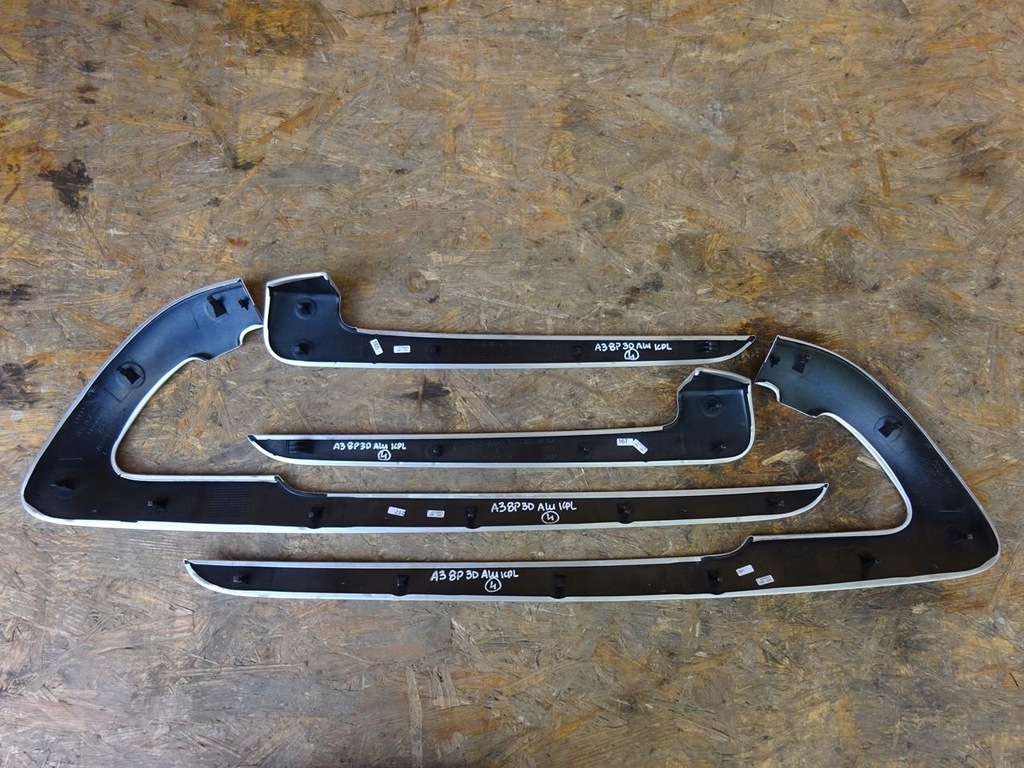 фото №8, Audi a3 s3 8p 8p3 3d накладки декоры дверь алюминий s-line