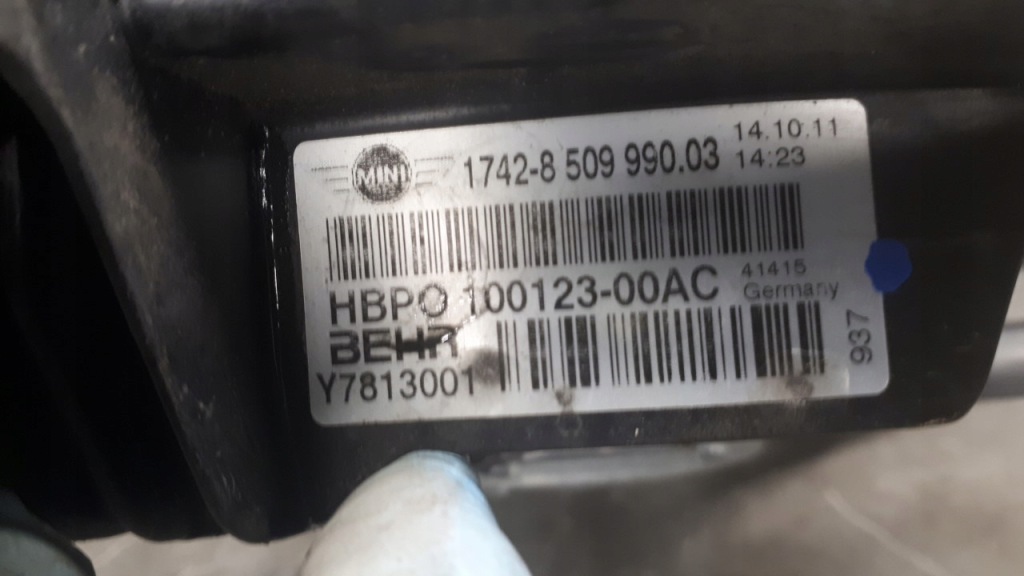 Купити 8509990 вентилятор радіатора води mini r55 r56 r57 1.6 16v