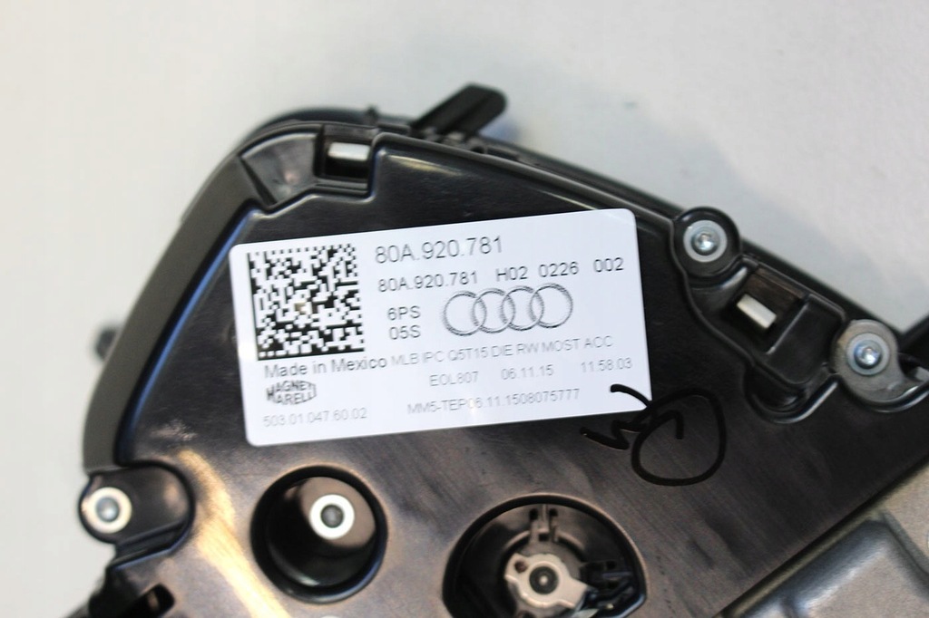 фото №7, Audi q5 прилади прилади дизель 80a920781 80a 920 781 приладова панель лічильник дисплей