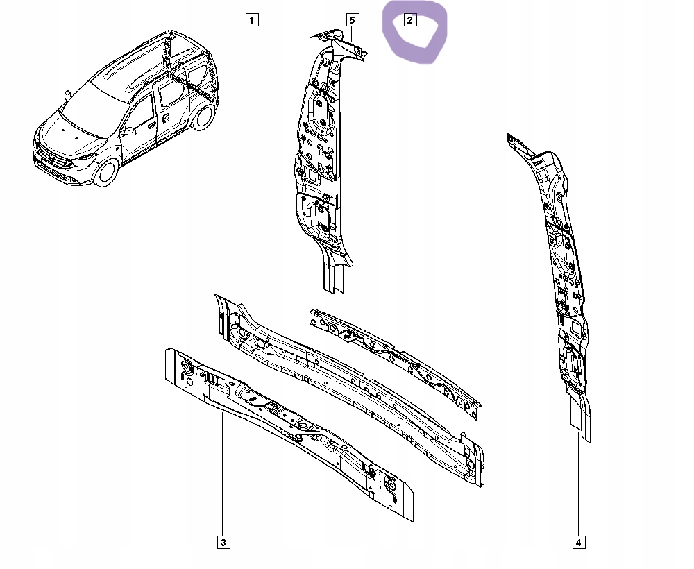 фото №9, Dokker nowe підсилювач кронштейн балка поперечина заднього оригінал