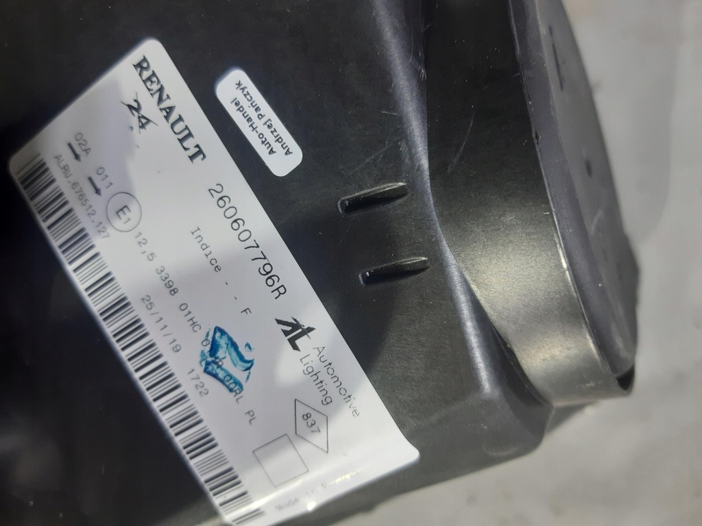 фото №5, Лампа левый перед renault sandero ii 260607796r