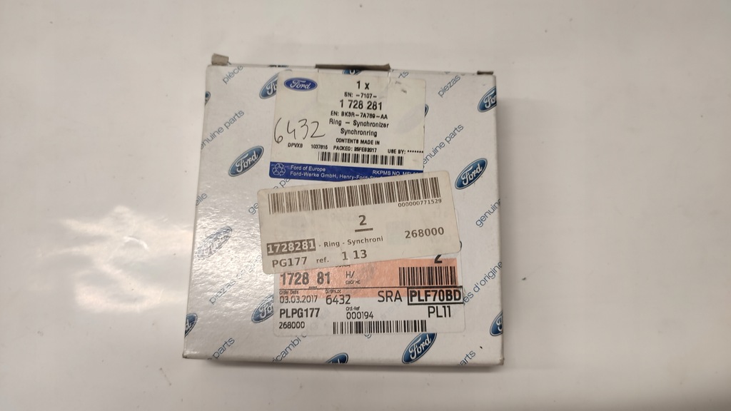 фото №3, Кольцо синхронизатора ford ranger mk5 transit