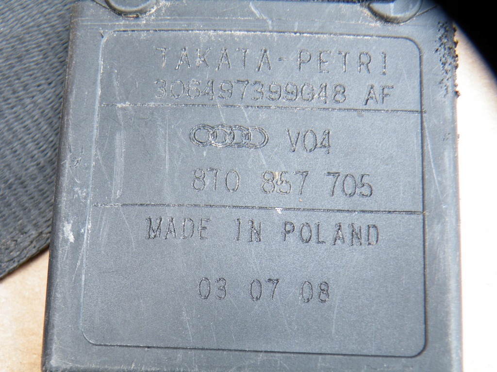 фото №5, Audi a5 8t pas безопасности правый левый перед