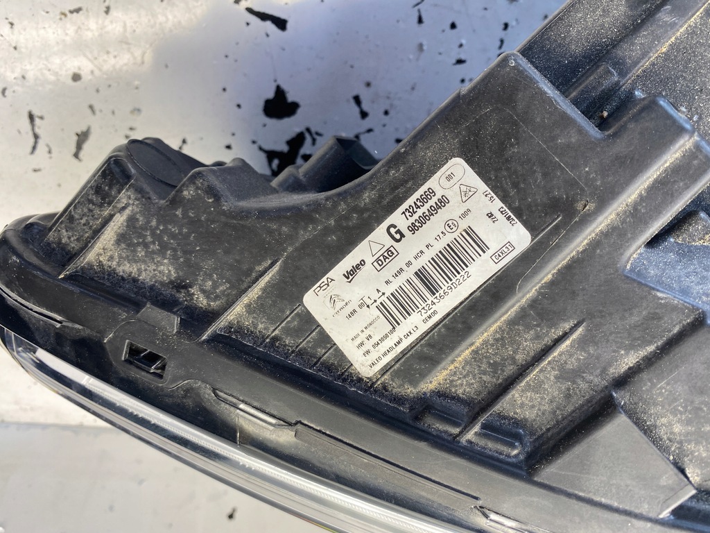 фото №9, Citroen c4 iii лампа левый перед full led 9830649480